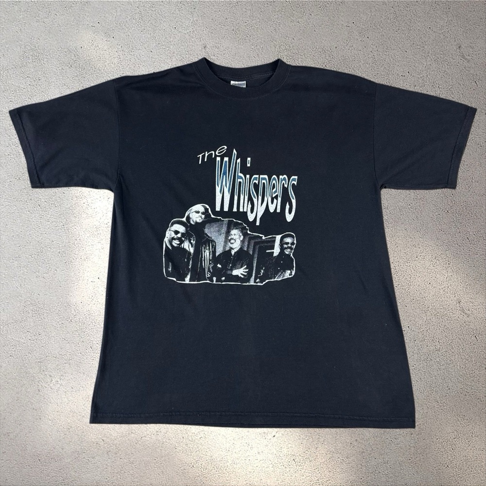 Vintage The Whispers Band Shirt Size XL R&B Gildan Y2K "Are You Going My Way…"